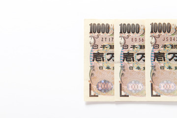一万円札　3枚　日本円