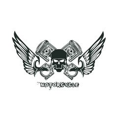     motorcycle vintage style emblems, logo ,tattoo and prints 
