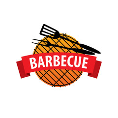 Barbecue party logo