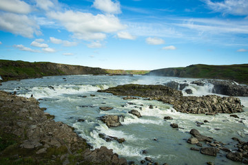 Beautiful waterfall in Iceland.