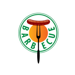 Barbecue party logo