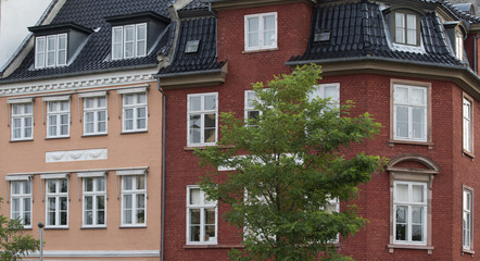 Copenhagen historical city center view