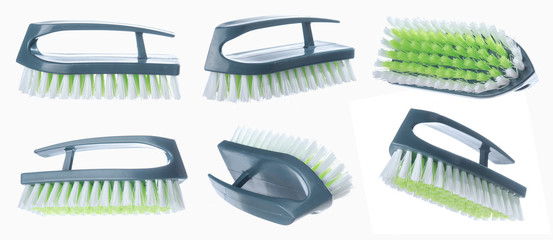 Collection of Toilet brush on white background