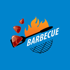 Barbecue party logo