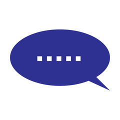 text bubble icon isolated vector
