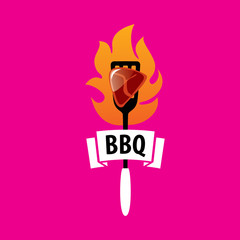 Barbecue party logo