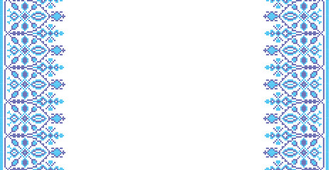 embroidered cross-stitch ornament national pattern