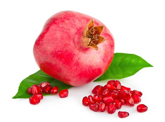 Ripe pomegranate fruit