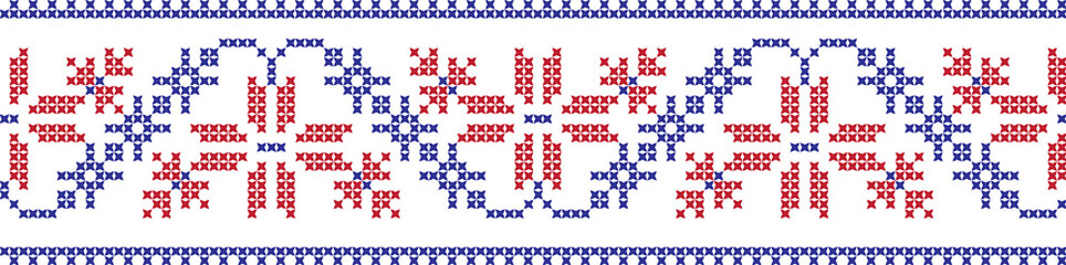 embroidered cross-stitch ornament national pattern