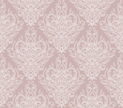 decoretive damask pattern background