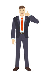 Builder showing us a call me sign