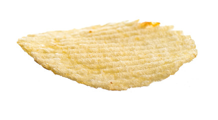 potato chips isolated on white background