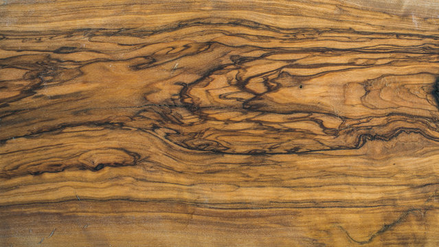 Old rustic olive wood slab texture and background