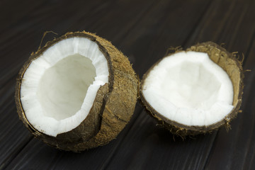 coconut pulp fresh tropical brown black organic coconut milk