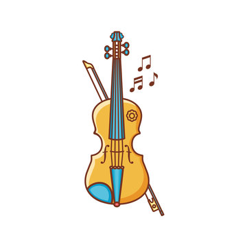 Violin. Musical instrument. Child's toy. 