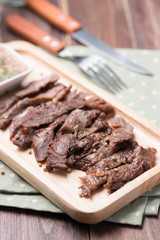 Grilled Beef with tasty sauce,thai food