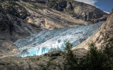 Different colors of a Norwegian landscape