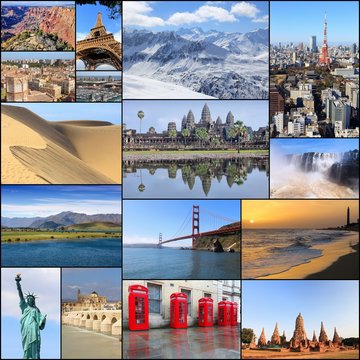 Travel destinations - photo collage