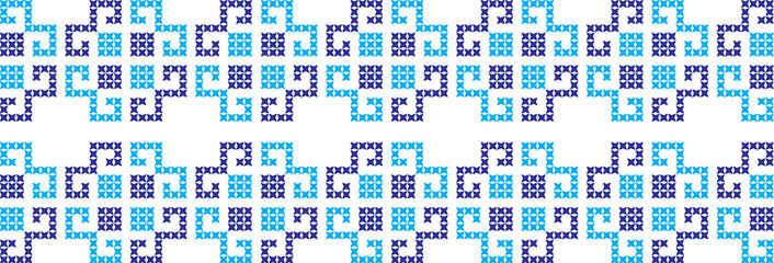 Fototapeta premium Embroidered cross-national pattern 