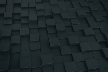 Black Abstract Blocks Wall Background