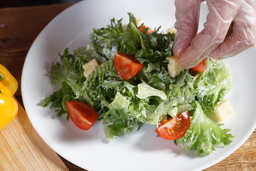 Healthy Chicken Caesar Salad