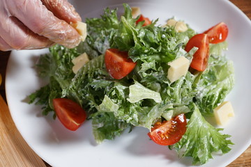 Healthy Chicken Caesar Salad