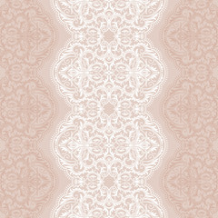 lace ribbon seamless paisley pattern