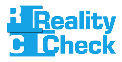 Reality Check Blue Abstract Stripes 
