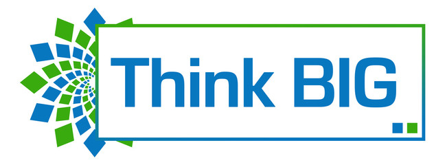 Think Big Green Blue Bar 