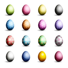 Set of Easter eggs