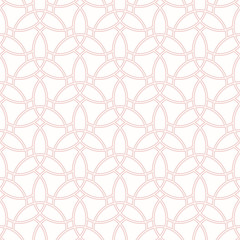 Seamless pink ornament. Modern geometric pattern with repeating elements