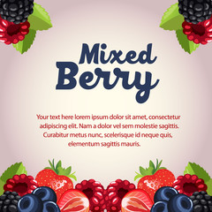 mixed berry card © oncombuntung