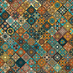 Seamless pattern. Vintage decorative elements. Hand drawn background. Islam, Arabic, Indian, ottoman motifs. Perfect for printing on fabric or paper.
