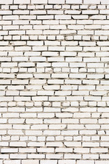 White brick wall texture grunge background