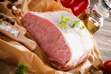 Fresh raw pork