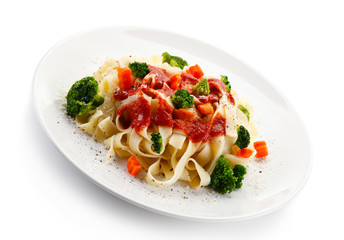 Pasta with tomato sauce