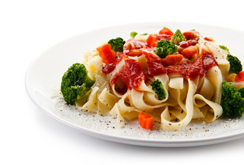 Pasta with tomato sauce