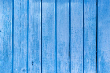Fototapeta na wymiar Grunge or vintage blue wooden table or wall texture. Space for text