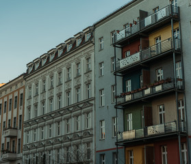 Obraz premium typical living houses at prenzlauer berg, berlin