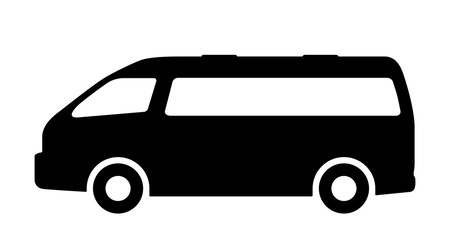 Vector set of silhouettes of passenger cars.