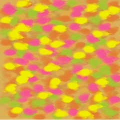 Abstract background of the sea of ​​yellow and pink and green and brown flowing paint light and dark spots of the wave throughout the drawing