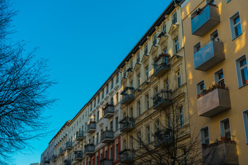 typical row houses at berlin