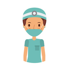 medical nurse woman over white background. colorful design. vector illustration