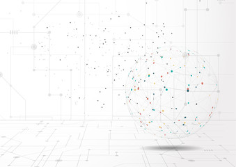 World map point, line, composition, representing the global, Global network connection,international meaning.
