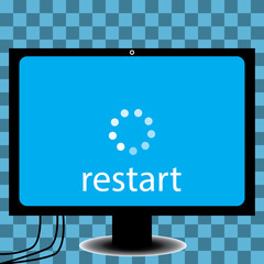 Restart Icon in trendy flat style isolated on grey background, for your web design, app, logo, UI. Vector illustration, EPS10.