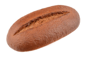 Bread on white background