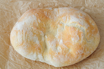 Typical Italian bread, ciabatta