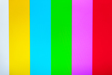 Color TV with no signal background