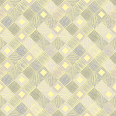 Seamless vector geometrical pattern with rhombus, squares. endless background with hand drawn textured geometric figures. Pastel Graphic illustration Template for wrapping, web backgrounds, wallpaper