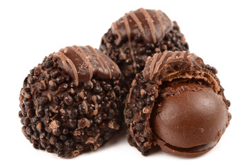 candies on white background